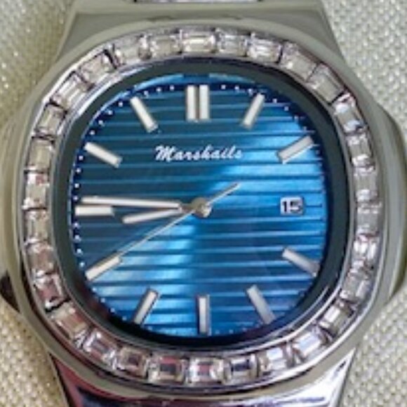 💖NEW! Handsome Marshails Men's Watch. Blue Face. - Picture 4 of 7